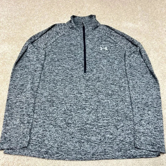 Under Armour HeatGear Activewear Jacket Gray Long Sleeve 1/2 Zip Women’s Medium - Picture 7 of 11